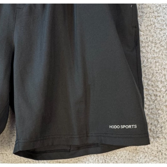 HODO Sports Mens Athletic Shorts Lined Zipper Pocket Large - Picture 2 of 11